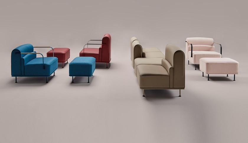 Mobboli Кресло из ткани с подлокотниками Alpe sun-id-1510159 - Вид №3