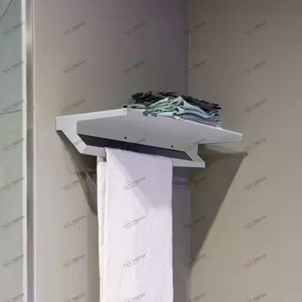 Полочка с полотенцедержателем QGINI5 Antonio Lupi QGINI белая Antoniolupi