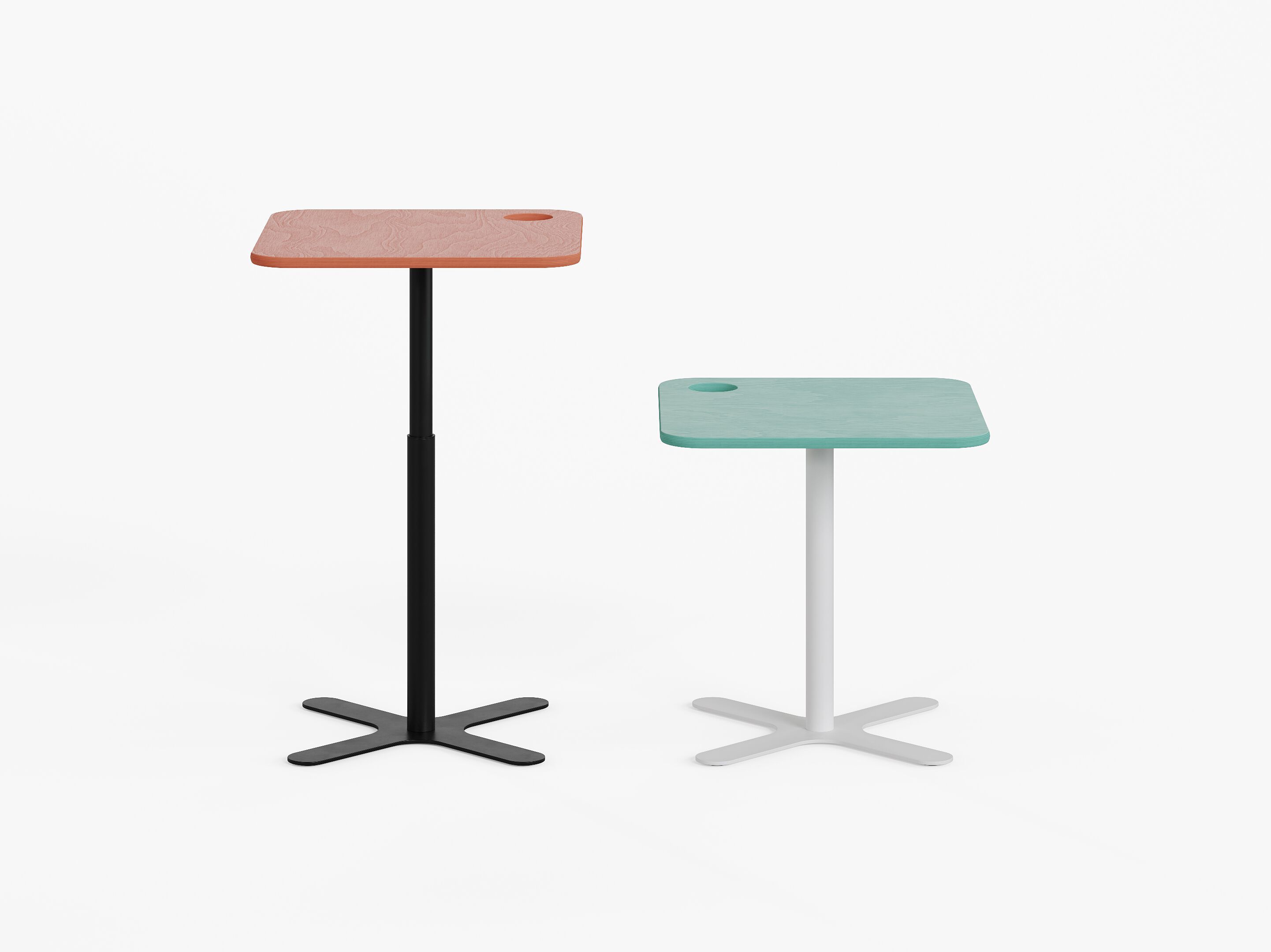 Регулируемый по высоте журнальный столик со спицами RENZ SHOWTIME ARCH-00136471