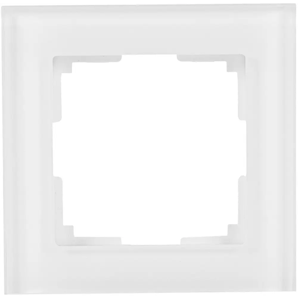WERKEL Favorit - Стеклянная рамка для розеток белого цвета 17781481
