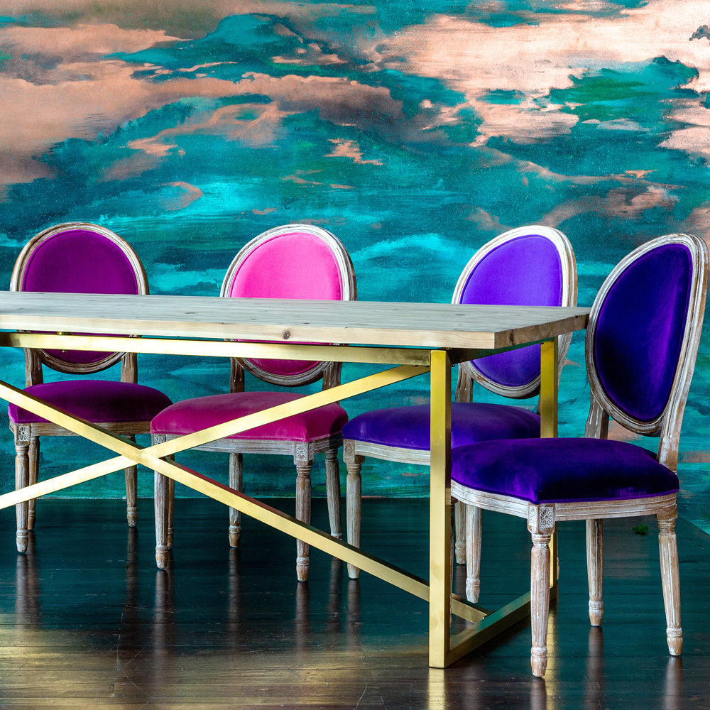 3113009 Стул «Луи / Фуксия» (бархат, лесной орех) Object Desire  - Вид №8