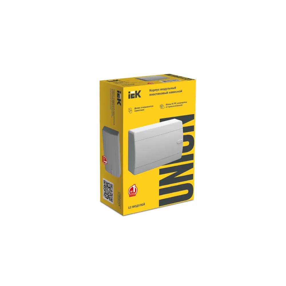 Щит распределительный навесной IEK UIC-KP13-N-12-41-K01 ЩРН-П-12 12 модулей IP41 пластик цвет белый STLM-2184856 - Вид №1