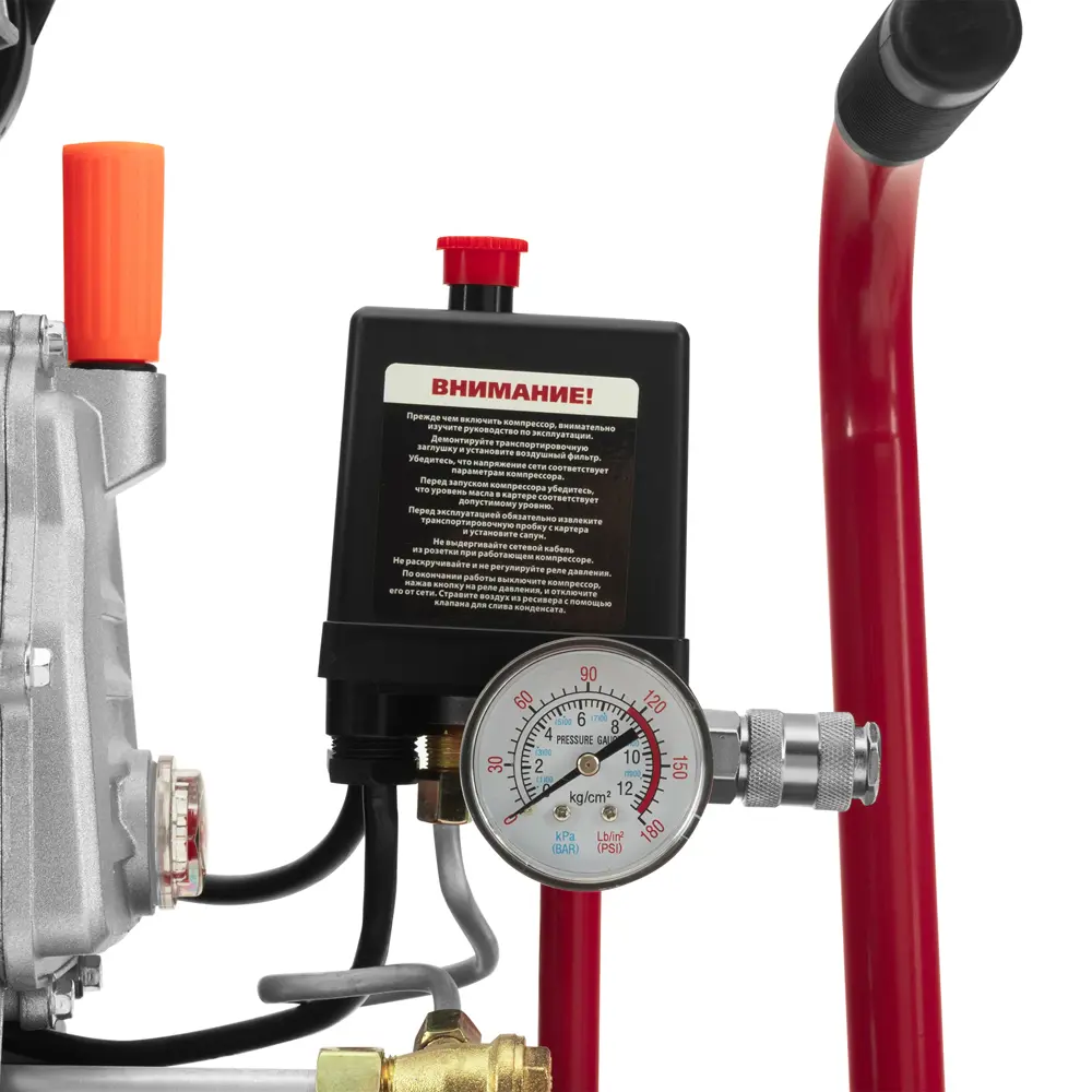 Компрессор сетевой поршневой масляный Kronwerk 58105, 50 л 220 л/мин STLM-2185706 - Вид №14