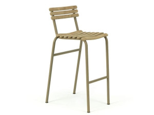 Высокий садовый стул из тикового дерева со спинкой