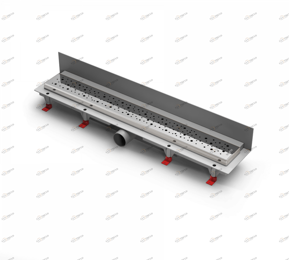 Водоотводящий желоб ALPEN Drops ALP-850DN2 к стене с рамкой 