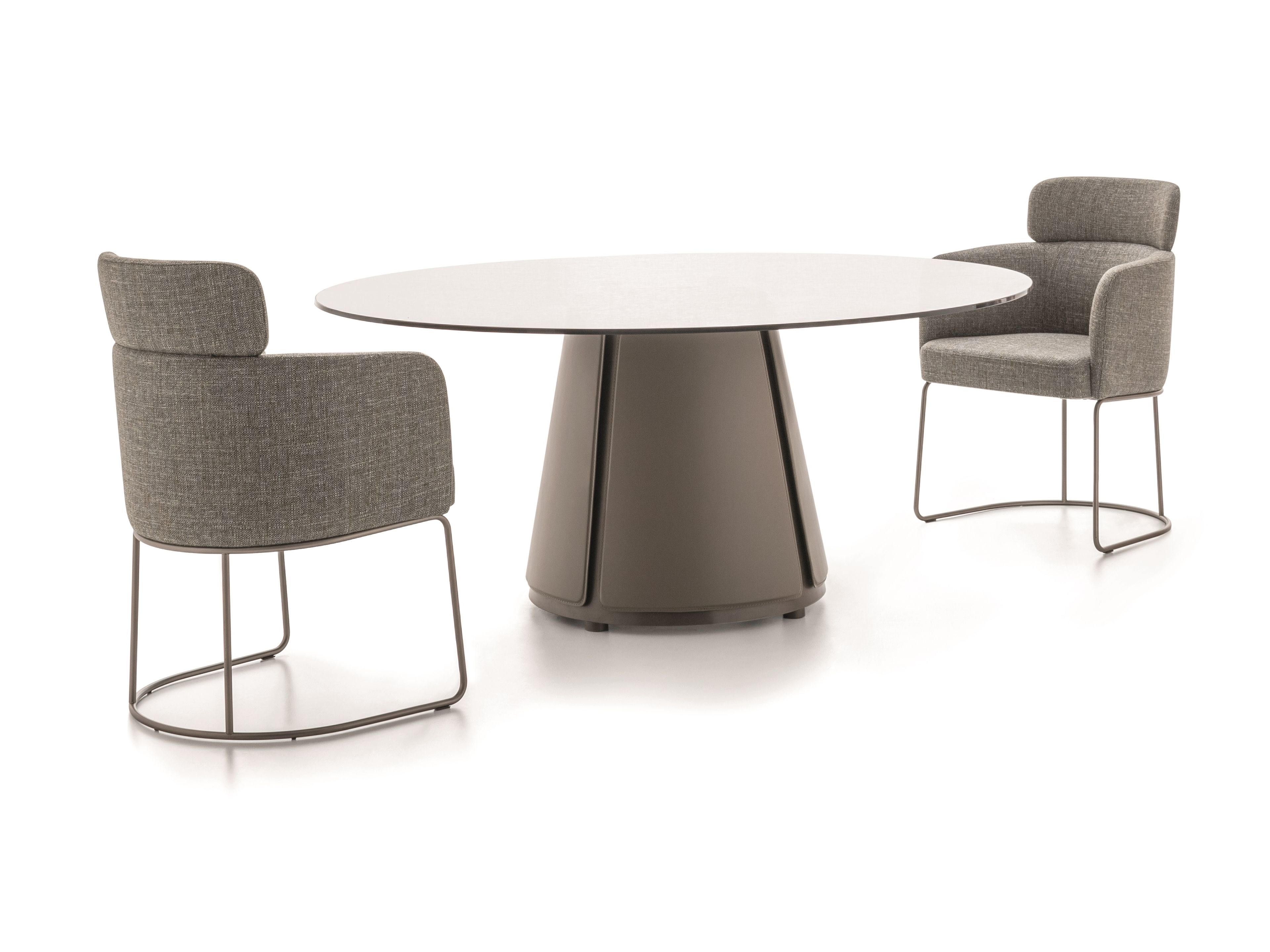 Мягкий тканевый стул с подлокотниками Ditre Italia ARCH-00149324 - Вид №2