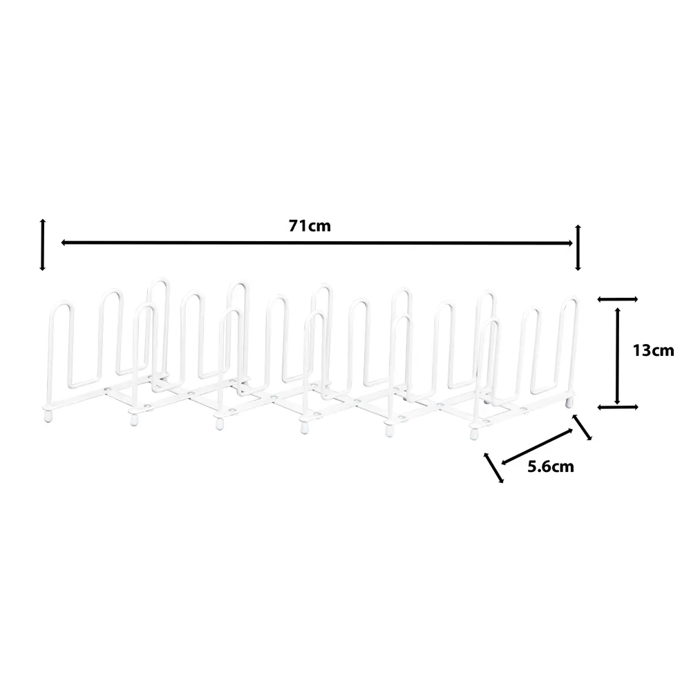 Раздвижная подставка для крышек и сковородок Delinia 71x13x13 см 87823037 STLM-0872594 - Вид №6