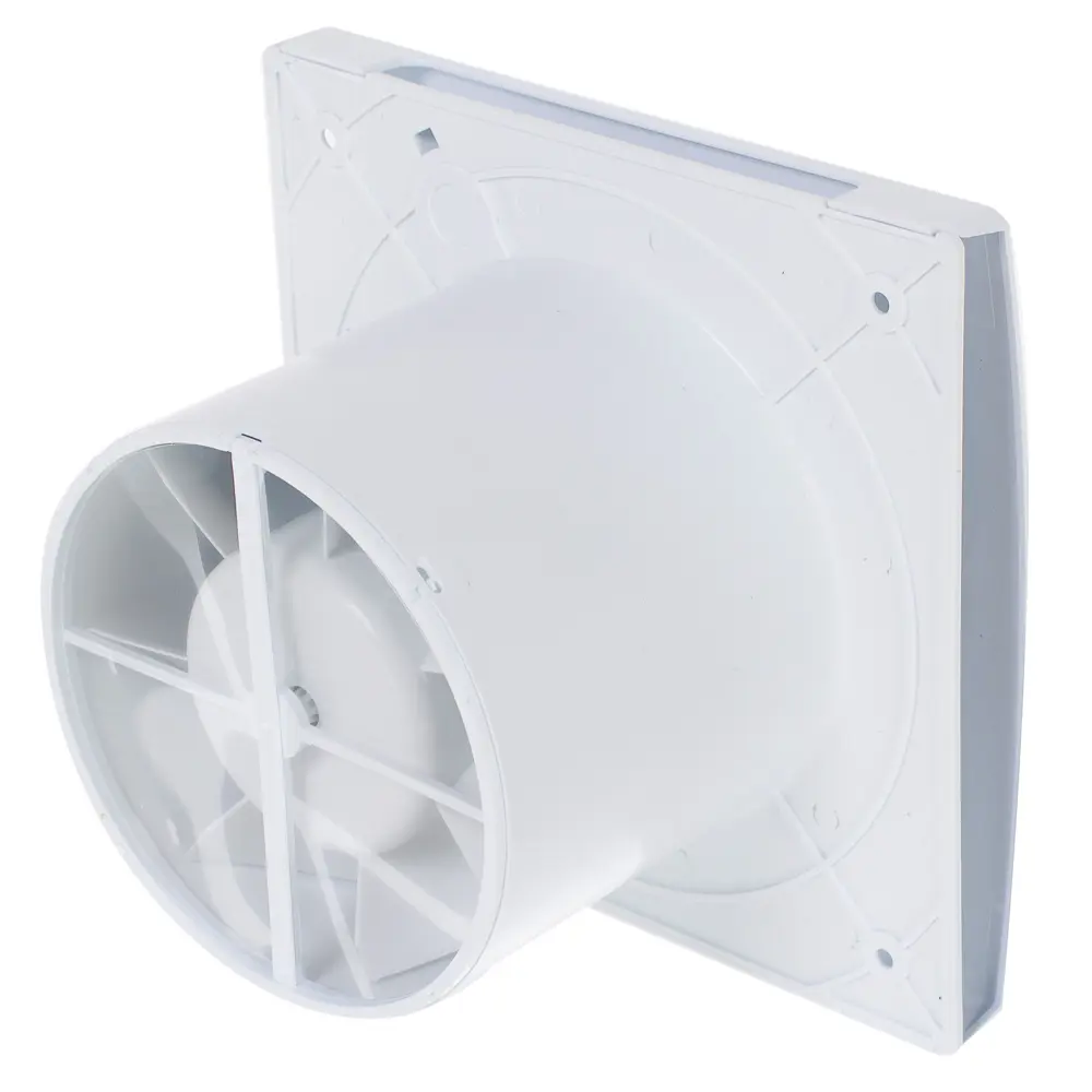 Вентилятор осевой вытяжной Equation D120 мм 31 дБ 190 м³/ч обратный клапан цвет белый STLM-2191223 - Вид №1