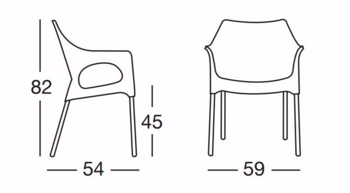 SCAB DESIGN Штабелируемый стул из технополимера с подлокотниками sun-id-1367111 - Вид №6
