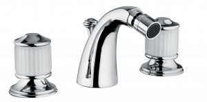 4503 Смеситель для биде с тремя отверстиями и сливным клапаном 1,1 / 4 ”. Bongio Cristallo