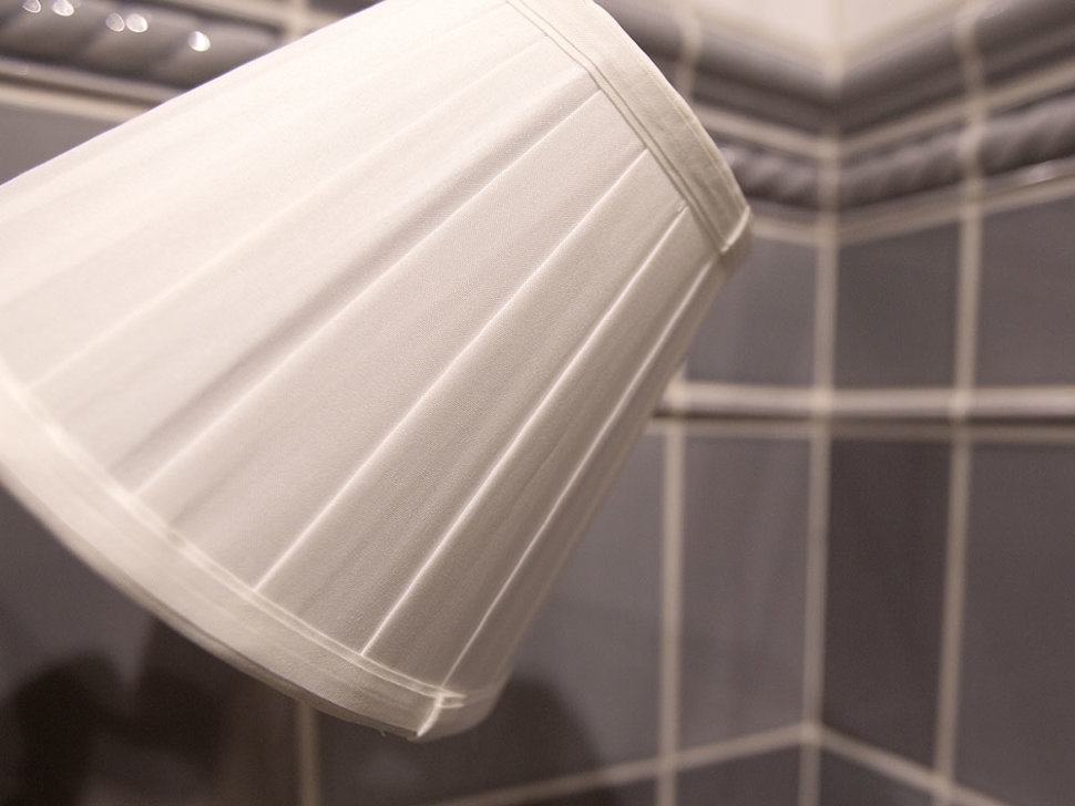 Светильник с овальным основанием и белым абажуром, НИКЕЛЬ Arcade Burlington EL/AL12 - Вид №5