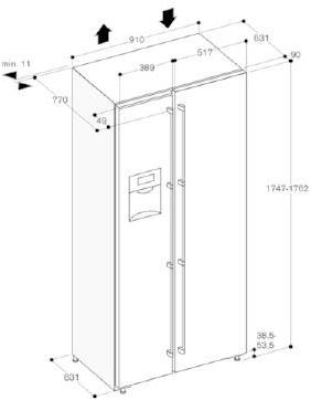 Gaggenau Двухдверный холодильник в современном стиле Serie 200 Rs295355  - Вид №4