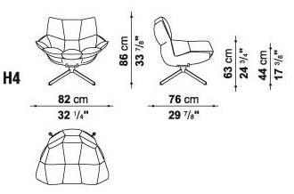 B&B Italia Outdoor Садовое кресло Hirek® Husk outdoor sun-id-1443364 - Вид №5