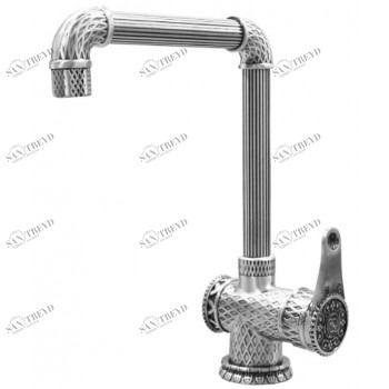 Zorg A 418K-SL серебро Смеситель для кухни Zorg 274 х 178 мм 