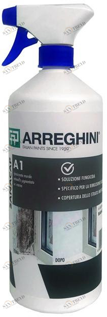 CAP ARREGHINI Пигментированное дезинфицирующее средство для стен против плесени в интерьере Sanacap sun-id-1396244