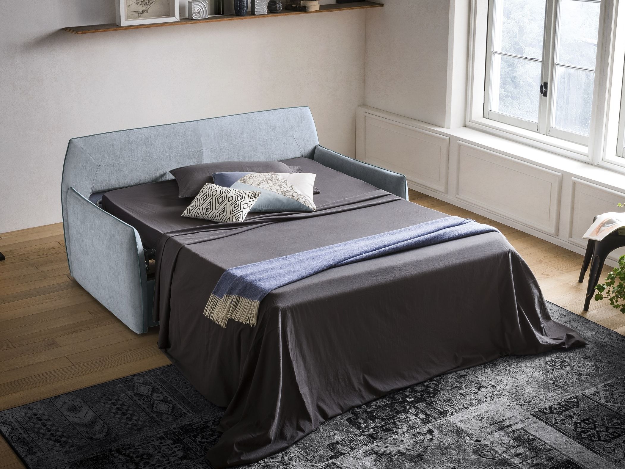 Двуспальный диван-кровать из ткани Felis Day &amp ARCH-00061652 - Вид №1