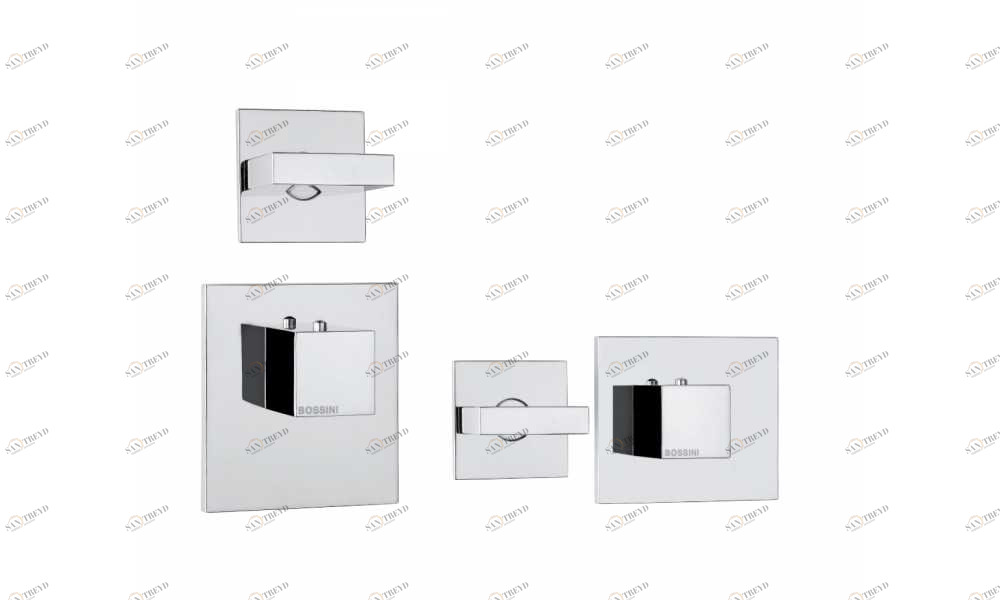 Z033201 + Z030204 000 Смеситель & запорный кран Rectangular 1 Outlet LP BOSSINI 