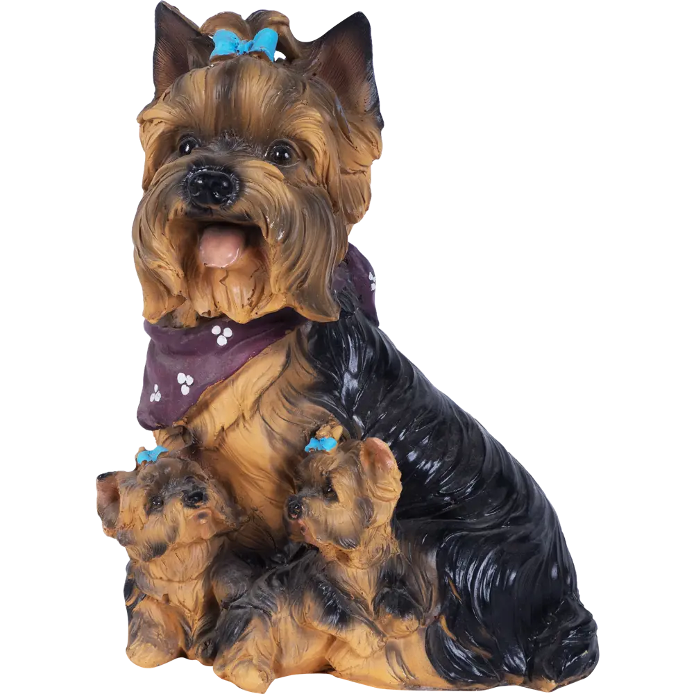 Santreyd Садовая фигура «Йорк с щенками» — очарование в деталях 81950516 STLM-0014707 - Вид №1
