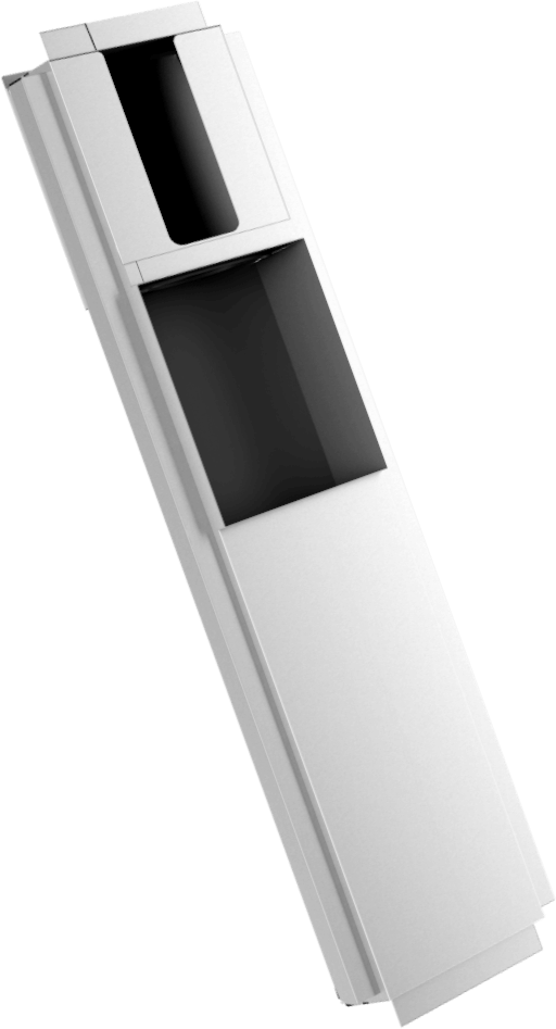 T560-N Комбинированный блок с диспенсером для полотенец и мусорным баком объемом 20 л, полностью скрытый в стене