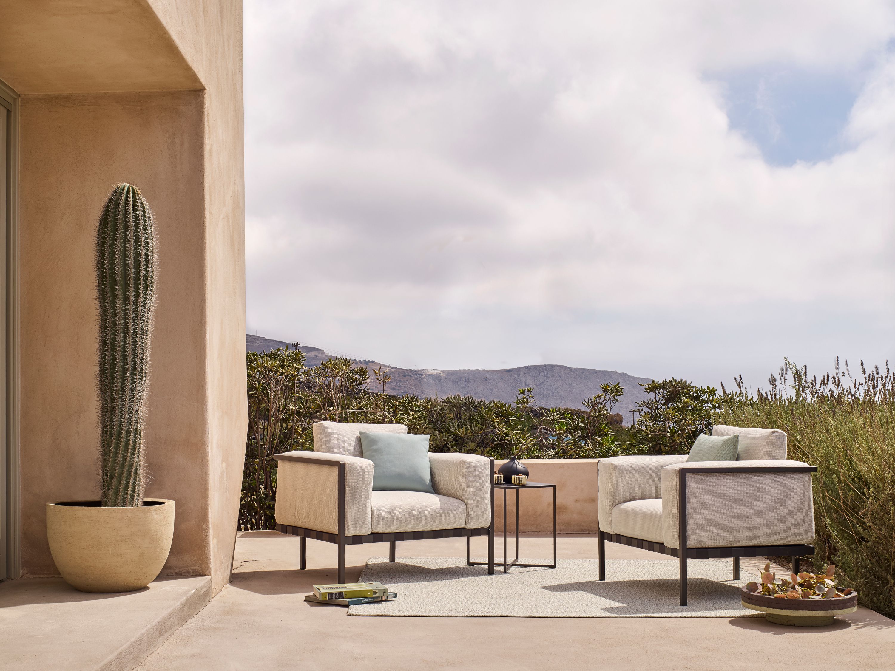 Мягкое кресло с подлокотниками TRIBÙ Natal Alu ARCH-00126308 - Вид №2