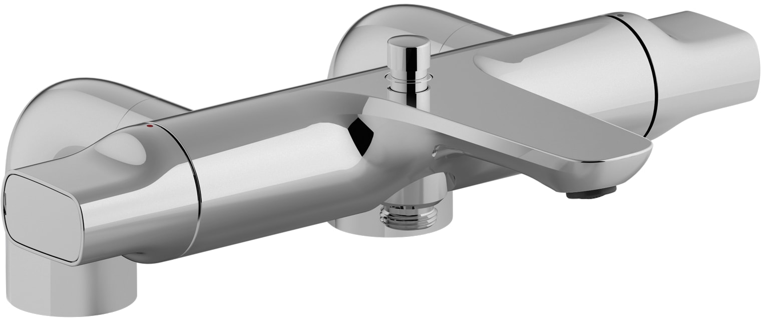 E72287-CP Однорычажный термостатический смеситель для ванны/душа для монтажа на полку JACOB DELAFON ALEO