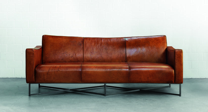 Oliver B. 3-х местный кожаный диван Oliver b. wild Onda - Вид №1