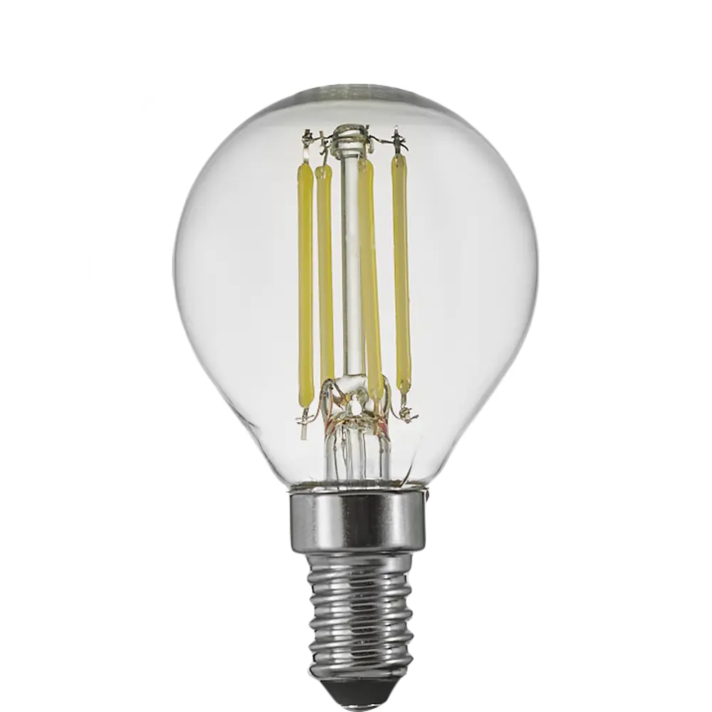 Лампа светодиодная Osram P E14 220/240 В 5 Вт шар 600 лм холодный белый свет 85306990 STLM-2074083  - Вид №1