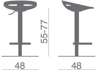 Kastel Офисный стул с регулируемой высотой и подставкой для ног Klou sun-id-1350668 - Вид №3