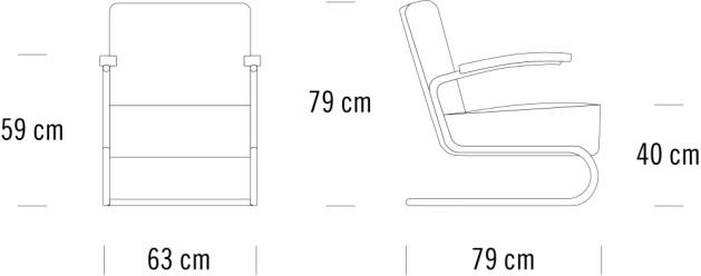 Thonet Кресло консольное с подлокотниками S411 sun-id-1416676 - Вид №10