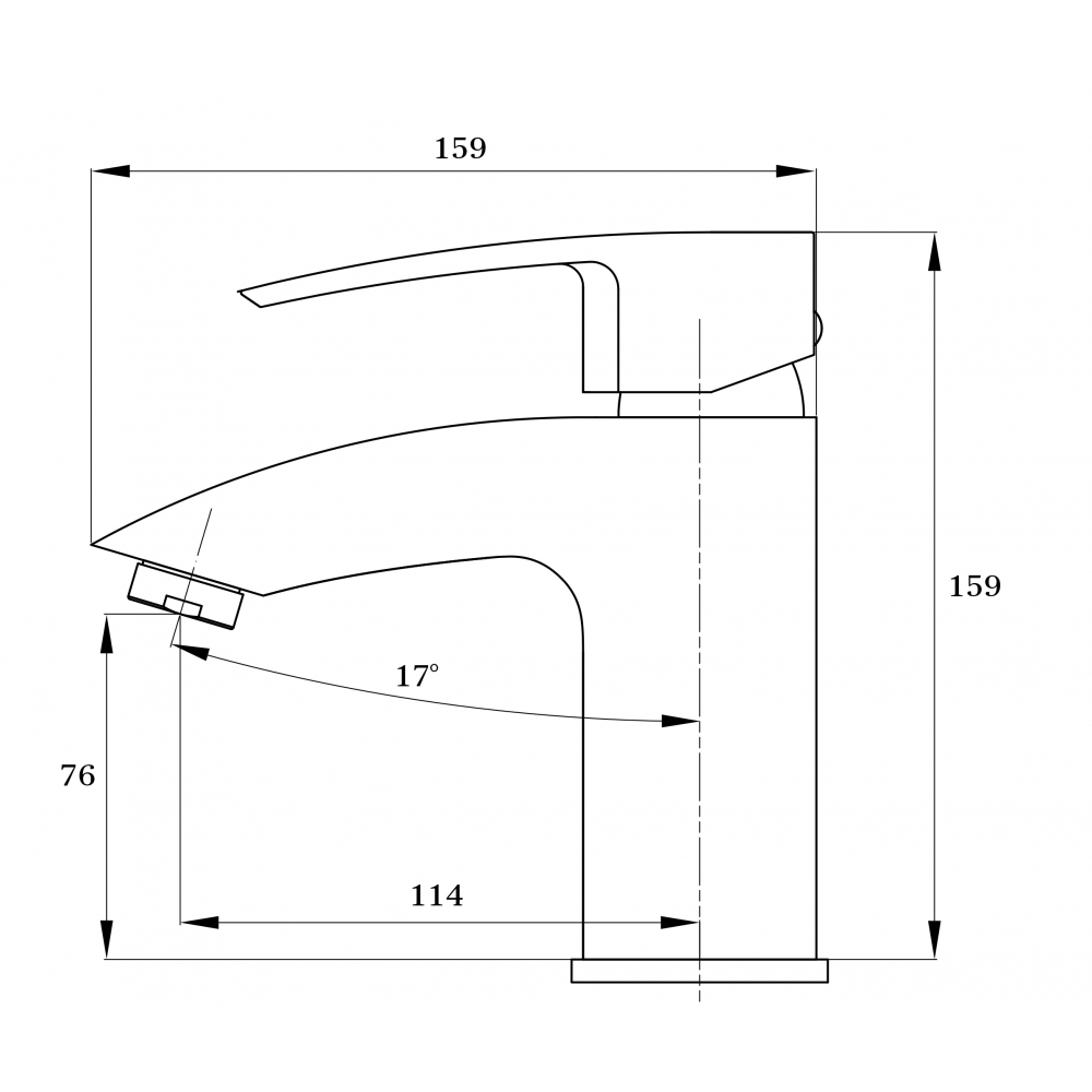 GZ 02011 Смеситель для раковины однорычажный Ganzer Хром Ganzer Германия 14036 - Вид №2