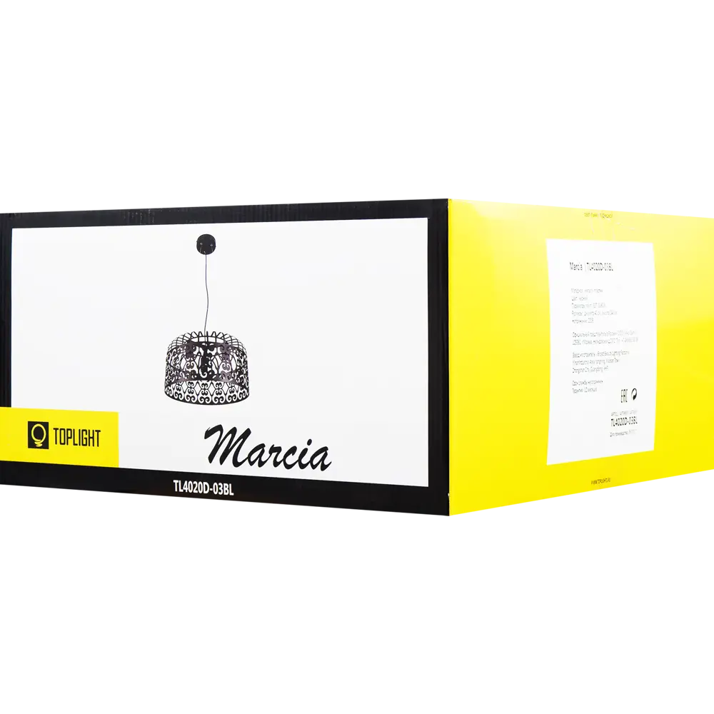 Светильник Marcia 3xE27x60 Вт, 40 см, цвет чёрный 18737844 STLM-2206072 Toplight  - Вид №7