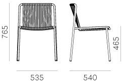 Pedrali Садовый стул из стали с порошковым покрытием Tribeca 3660 - Вид №18