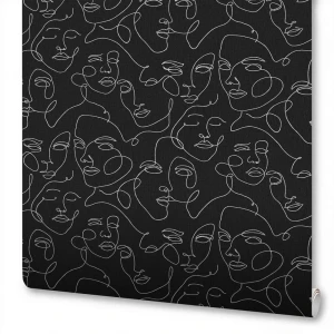Обои флизелиновые Wallsecret Picasso черные 1.06 м 8754-29 87899201 STLM-2060165