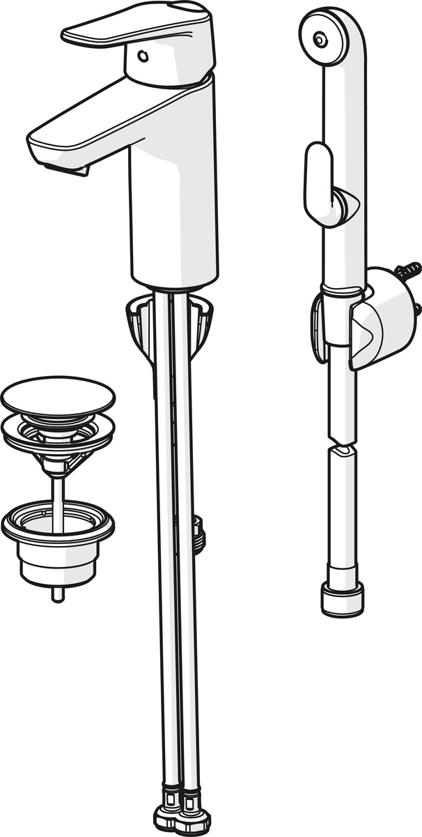 Oras 1802FG Смеситель для умывальника 1802FG Vega XL Хром  - Вид №2