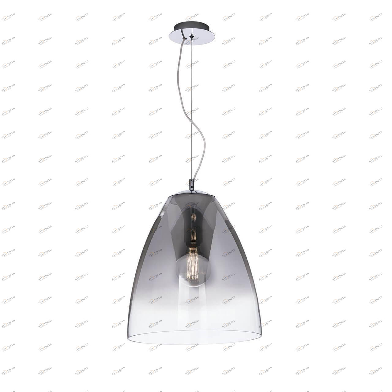 Подвесной светильник Ideal Lux Audi-20 SP1 Cromo Sfumato IDEAL LUX ДИЗАЙНЕРСКИЕ, AUDI 00-3889709 Серебро 