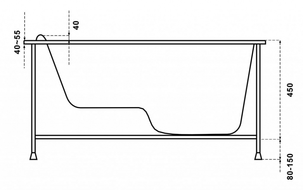 В 00047 Ванна Bas Рио Santreyd - Вид №2