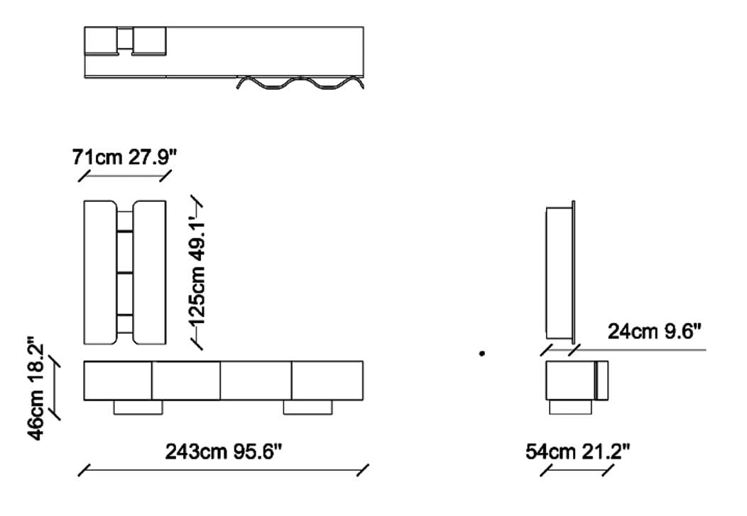 Деревянный шкаф для телевизора с распашными дверцами NDESIGN ARCH-00097120 - Вид №2