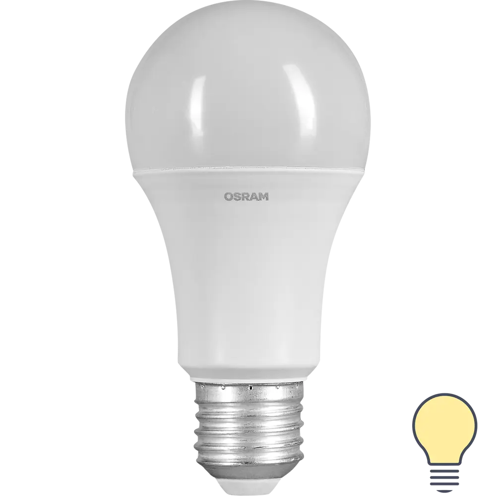 Лампа светодиодная Osram E27 220-240 В 14 Вт груша матовая 1080 лм, тёплый белый свет 83230000 STLM-2088312 