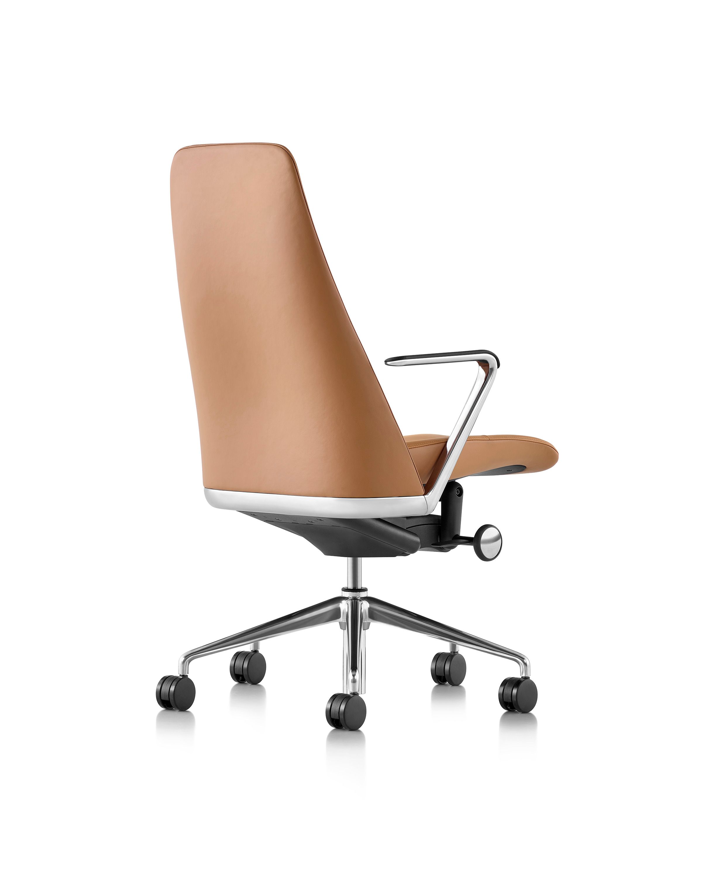 Кожаное вращающееся офисное кресло с высокой спинкой Herman Miller конус ARCH-00106072 - Вид №14