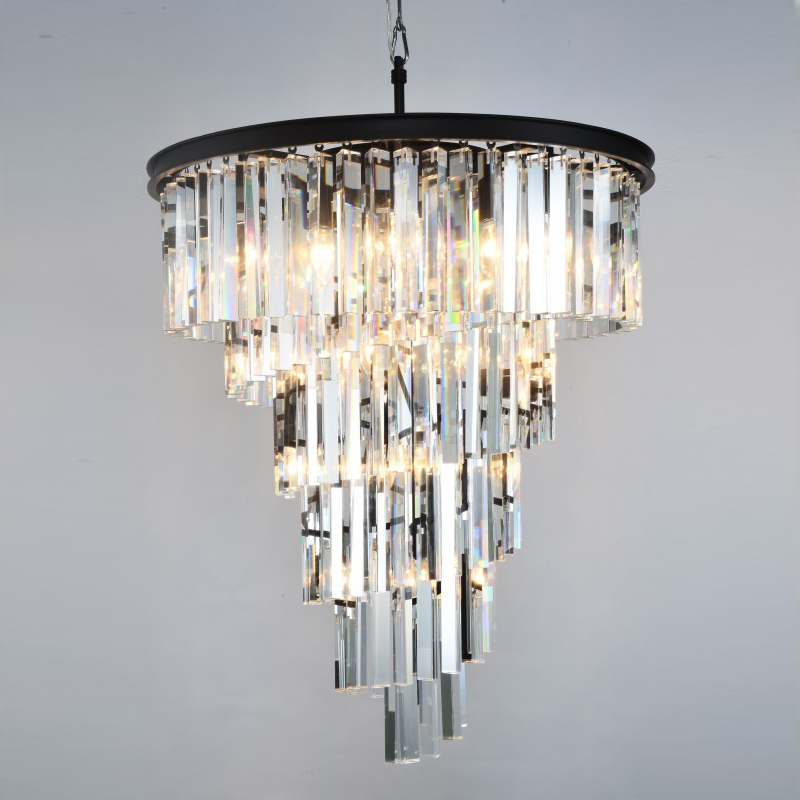 Люстра Helix clear от Delight Collection прозрачная/черная KR0262P-10/clear DELIGHT COLLECTION ДИЗАЙНЕРСКИЕ 247054 Прозрачный;черный  - Вид №1