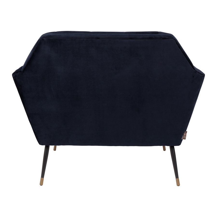 Кресло Kate темно-синее низкое под бархат Dutchbone 3100063 - Вид №5