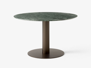 Круглый обеденный стол из зеленого мрамора Гватемалы