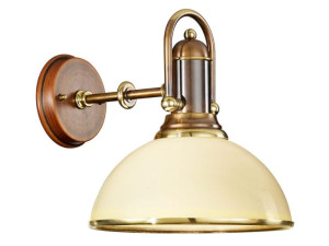 Стеклянный светодиодный настенный светильник с фиксированным кронштейном