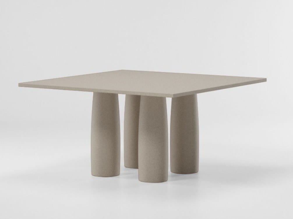 Квадратный обеденный стол из камня Minera Kettal колоннада ARCH-00062155 - Вид №5