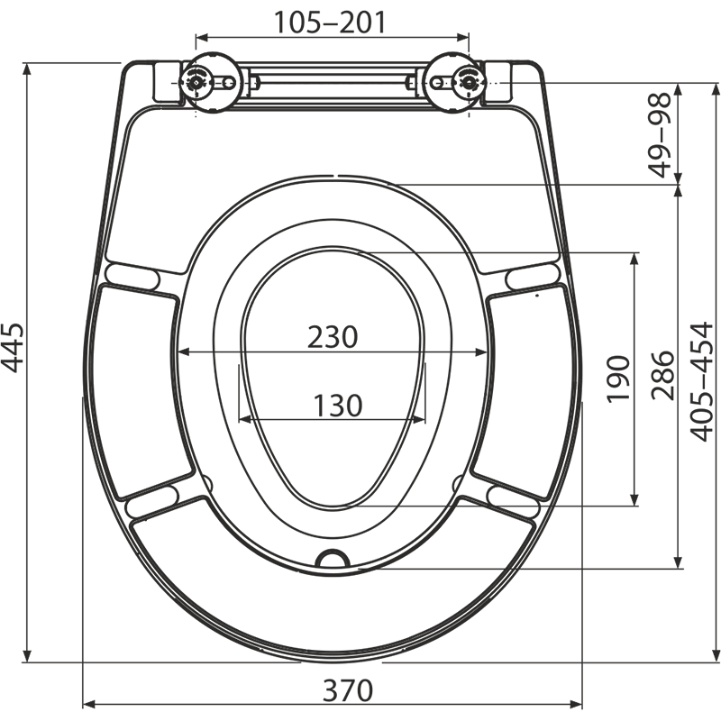 A606 Крышка сиденье для унитаза ALCAPLAST  - Вид №1