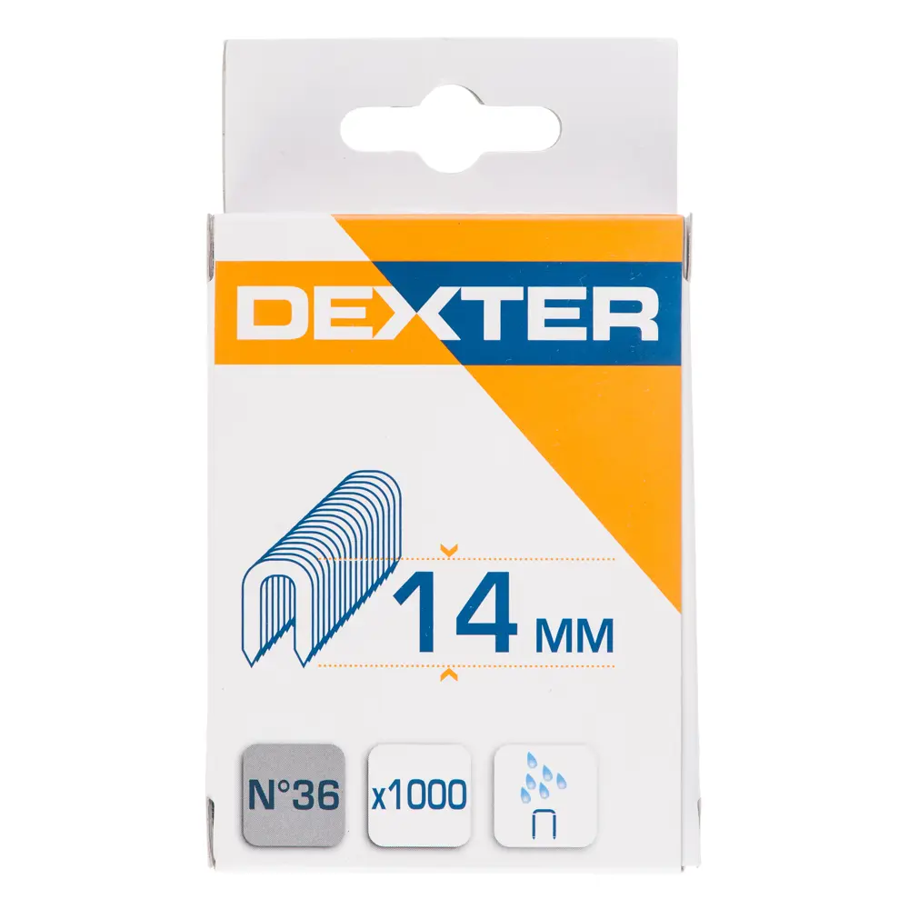 Скобы Dexter тип 36 для монтажа кабеля 14 мм (1000 шт) 15077502 STLM-0005313 - Вид №1