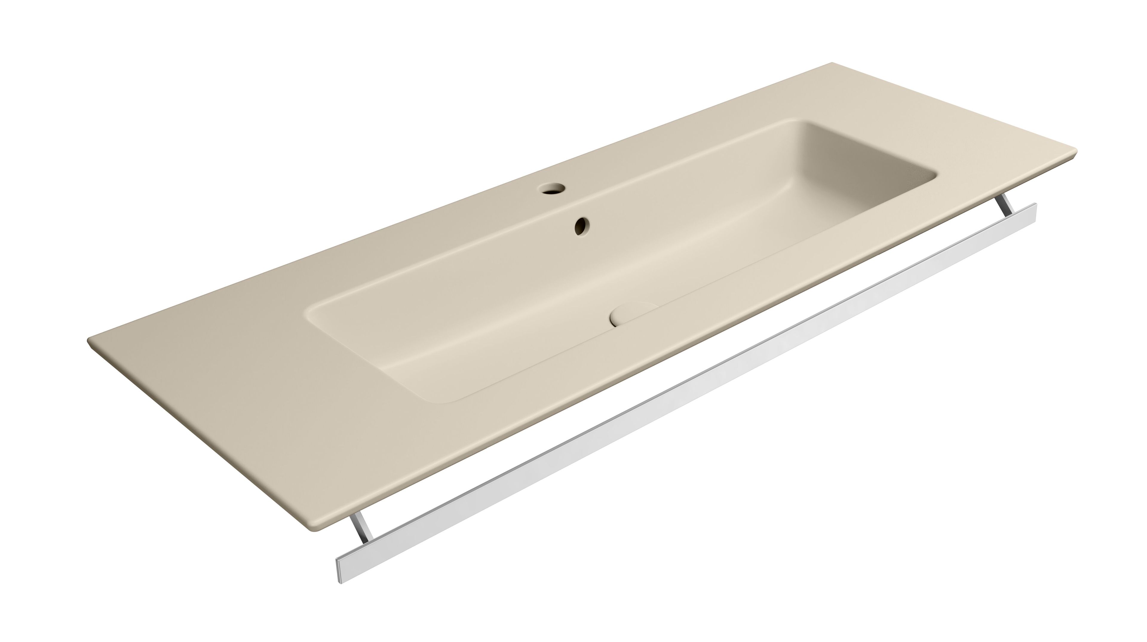 Двойная прямоугольная раковина с держателем для полотенец GSI ceramica чистый ARCH-00151753 - Вид №4