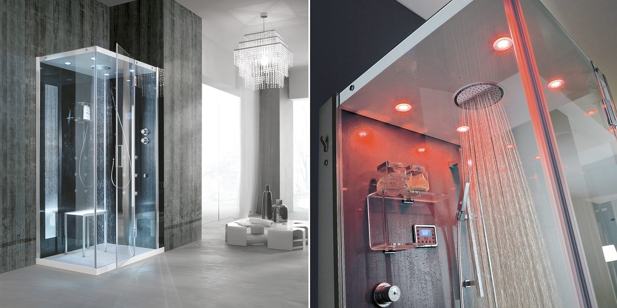 Душевая кабина угловая Tempo JUNIOR 100/90 см 1TPA3D3 Gruppo Geromin - Вид №1