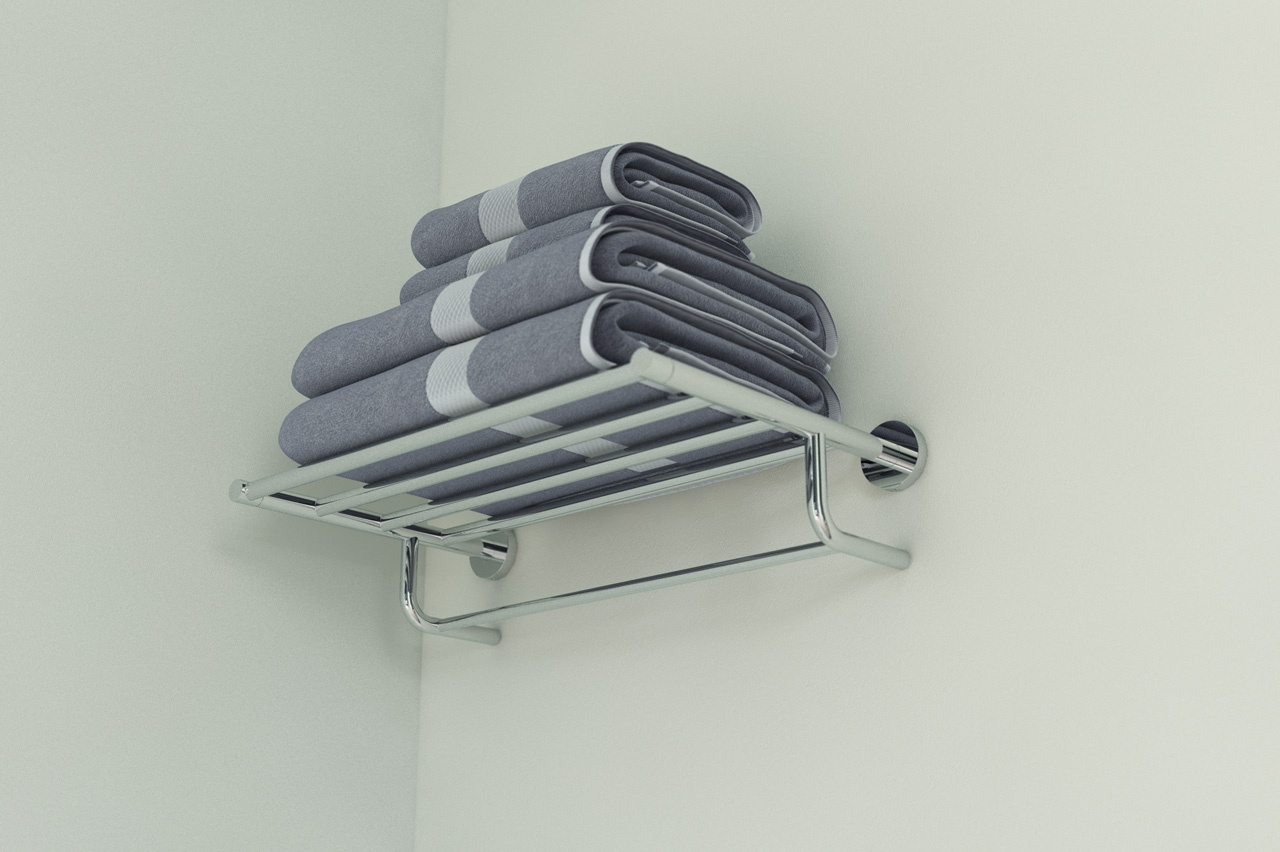 HAR 032 Полка для полотенец со штангой 50 cm ARTWELLE Harmonie - Вид №2