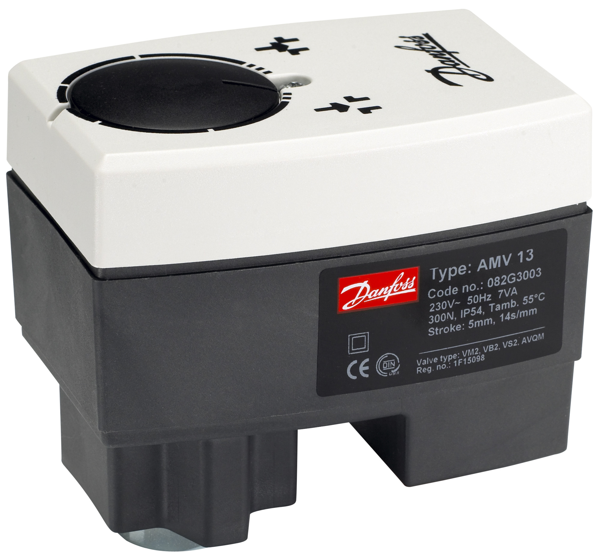 Danfoss Редукторные электроприводы с трехпозиционным управлением AMV 435 Эл.привод имп., 230В пер. тока 082H0163  - Вид №7
